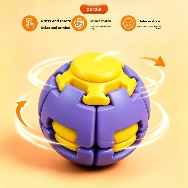Color press rotating ball fingertip gyroscope