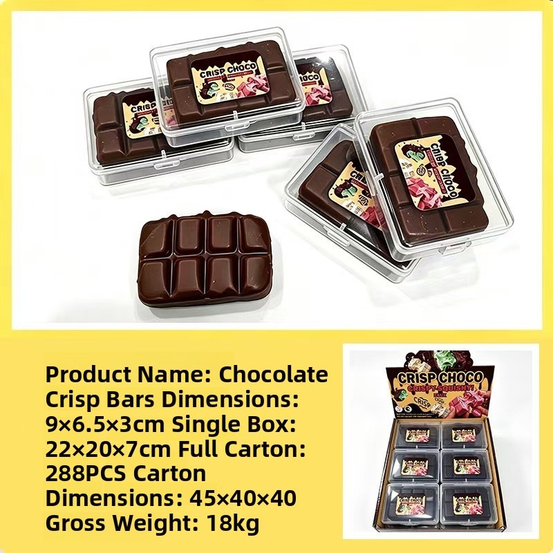 Crispy chocolate board kneading toy for stress relief