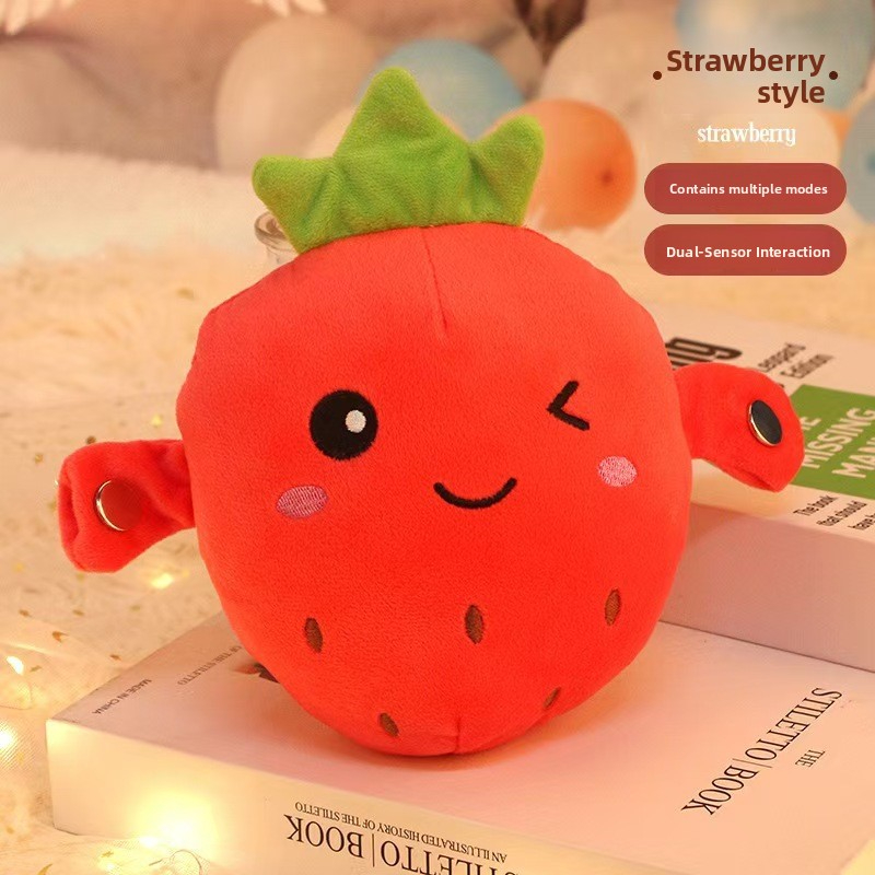 Cartoon fruit sensing rhythm piano doll plush toy