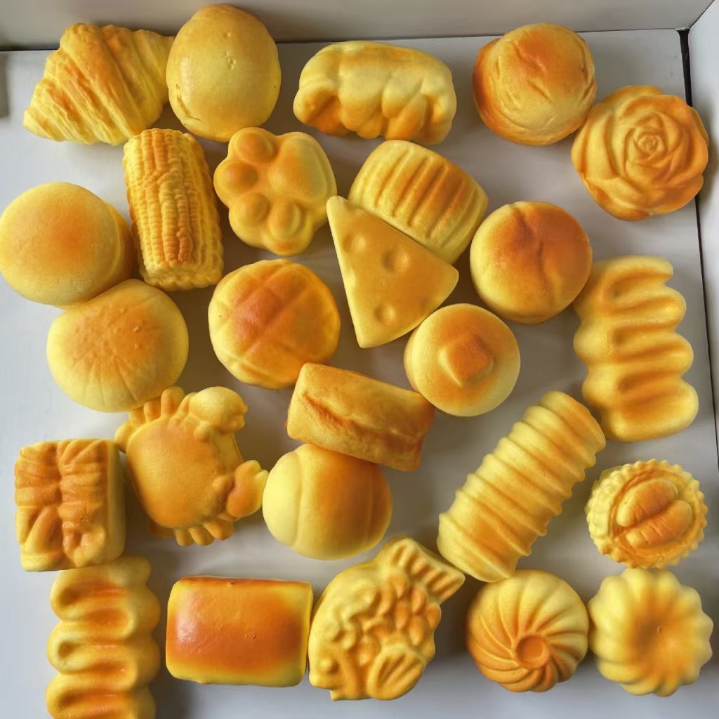 Simulated food bread kneading music