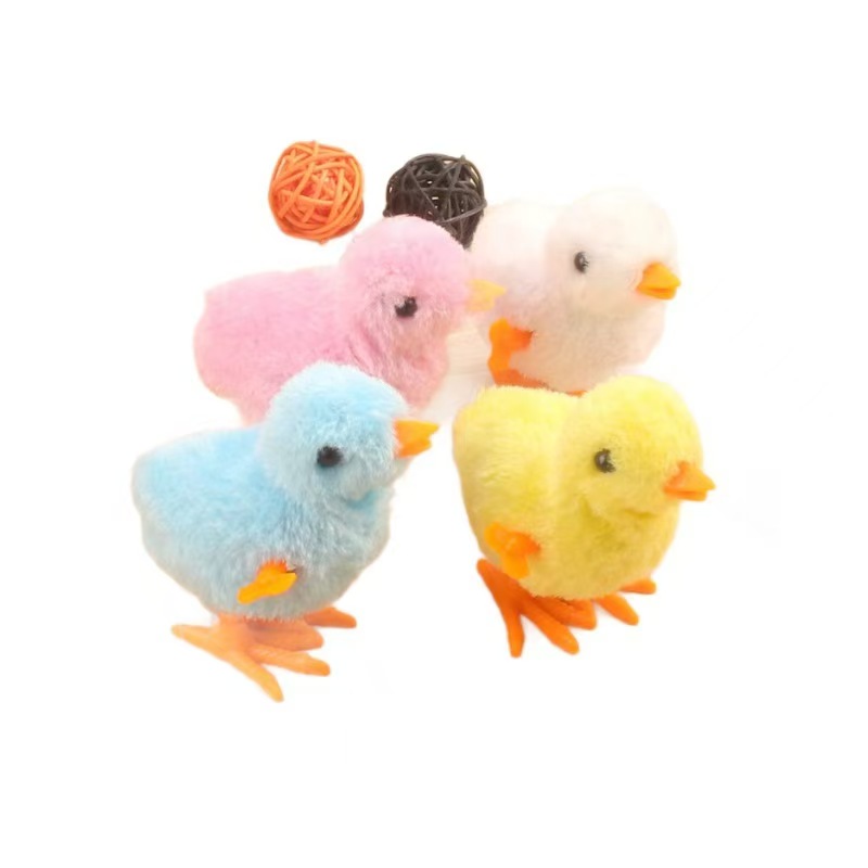 Clockwork chicken toy plush toy